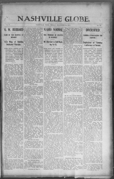 Nashville Globe, Dec 16, 1910