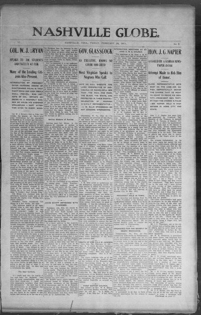 Nashville Globe, Feb 24, 1911