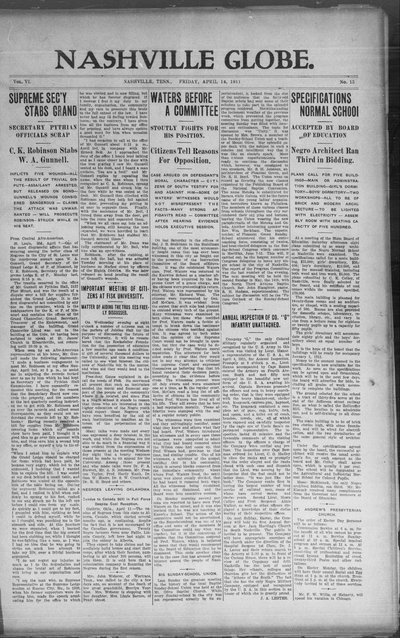 Nashville Globe, Apr 14, 1911