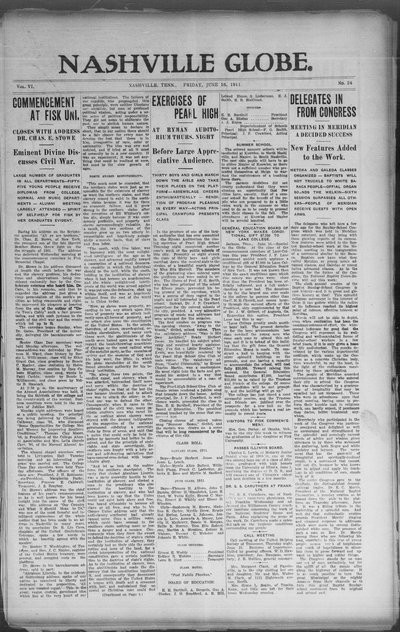 Nashville Globe, Jun 16, 1911