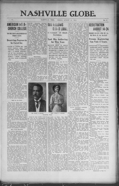 Nashville Globe, Aug 11, 1911