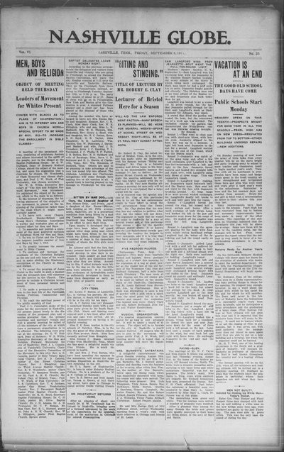 Nashville Globe, Sep 8, 1911