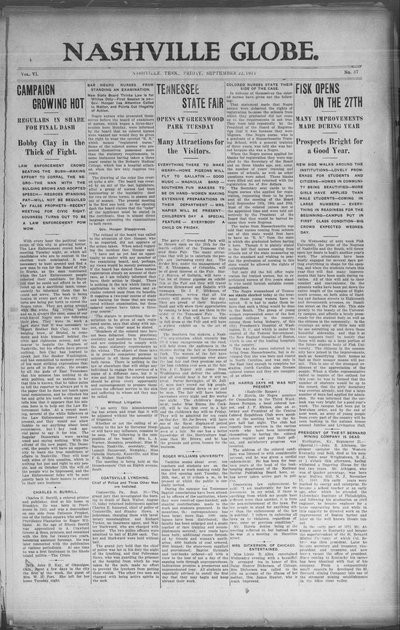 Nashville Globe, Sep 22, 1911