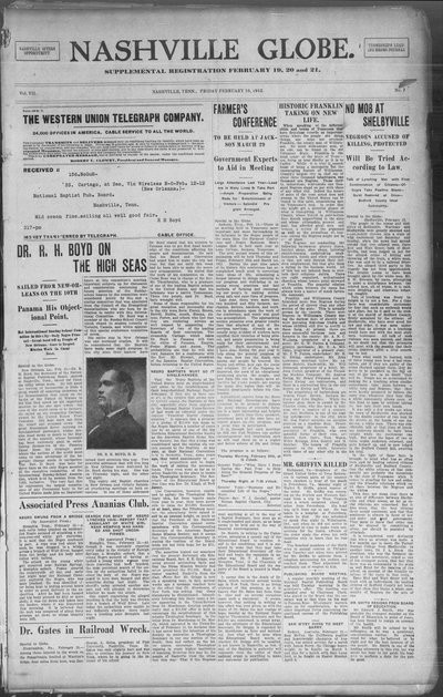 Nashville Globe, Feb 16, 1912