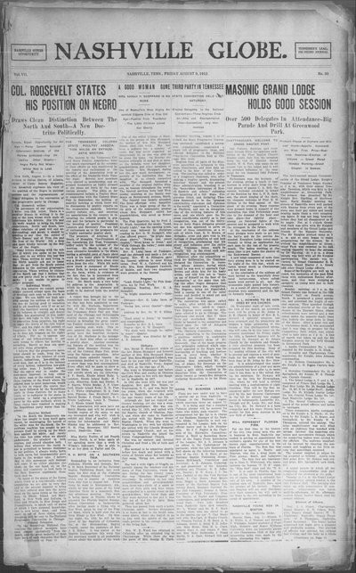 Nashville Globe, Aug 9, 1912