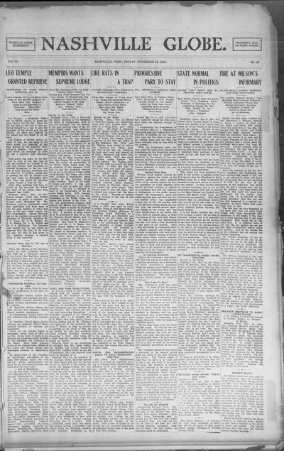 Nashville Globe, Nov 15, 1912
