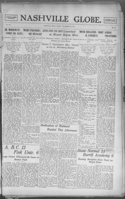 Nashville Globe, Nov 29, 1912