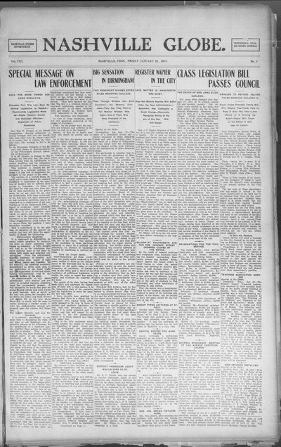 Nashville Globe, Jan 31, 1913