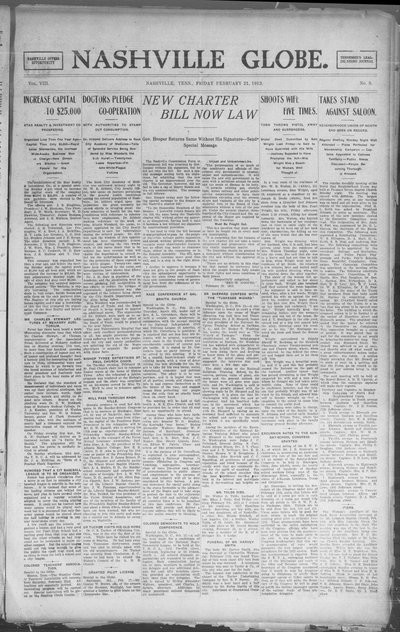 Nashville Globe, Feb 21, 1913