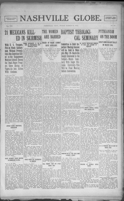 Nashville Globe, Mar 14, 1913