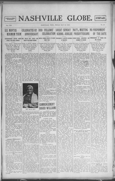 Nashville Globe, May 16, 1913
