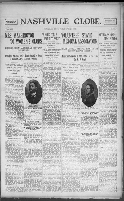 Nashville Globe, Jun 20, 1913