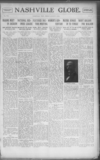 Nashville Globe, Aug 8, 1913