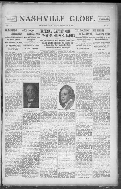 Nashville Globe, Sep 26, 1913