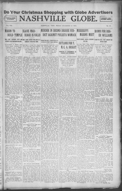 Nashville Globe, Dec 12, 1913