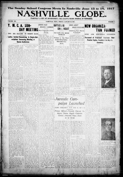Nashville Globe, Jan 19, 1917
