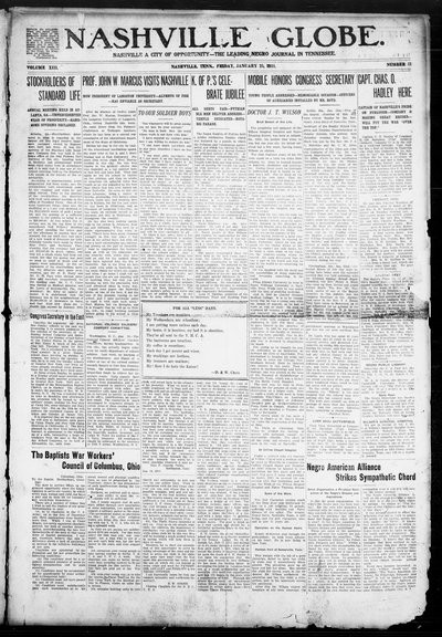 Nashville Globe, Jan 25, 1918