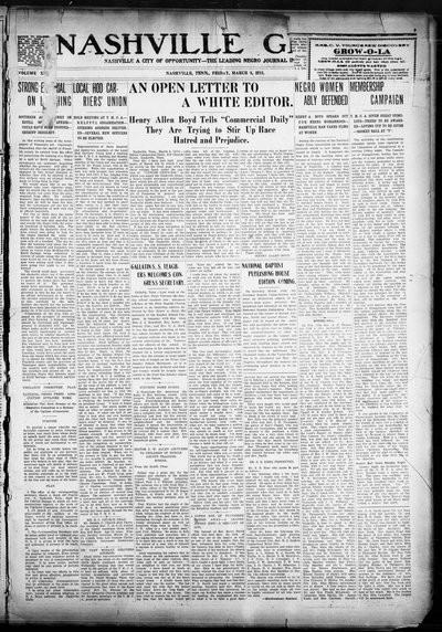 Nashville Globe, Mar 8, 1918