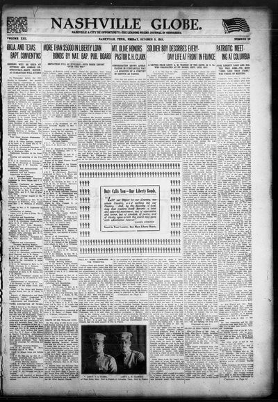 Nashville Globe, Oct 11, 1918