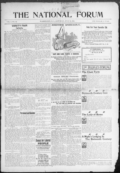 The National Forum, Jul 16, 1910