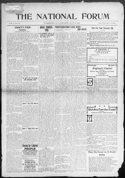 The National Forum, Jul 23, 1910