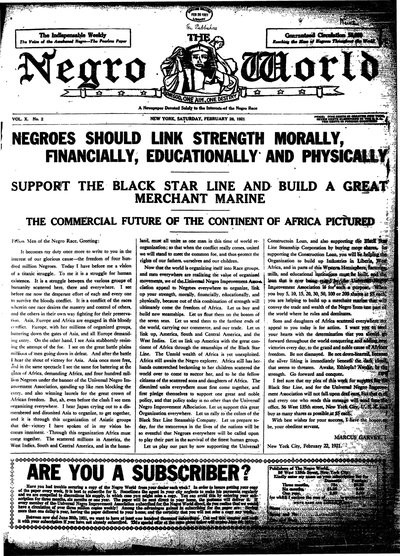 The Negro World, Feb 26, 1921