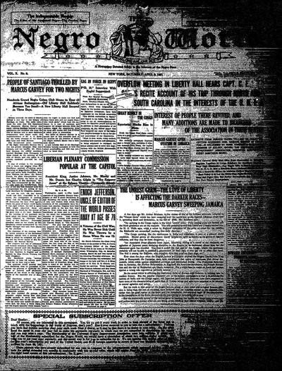 The Negro World, Apr 9, 1921