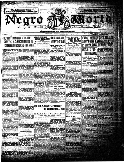 The Negro World, Jul 9, 1921