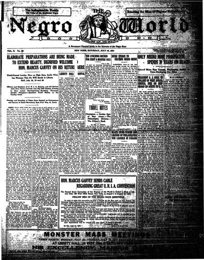 The Negro World, Jul 16, 1921