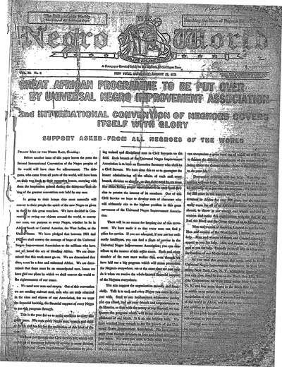 The Negro World, Aug 27, 1921