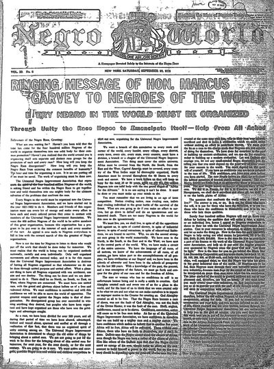The Negro World, Sep 17, 1921