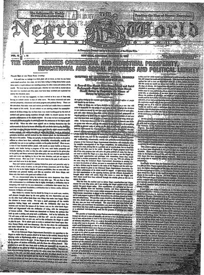 The Negro World, Oct 29, 1921