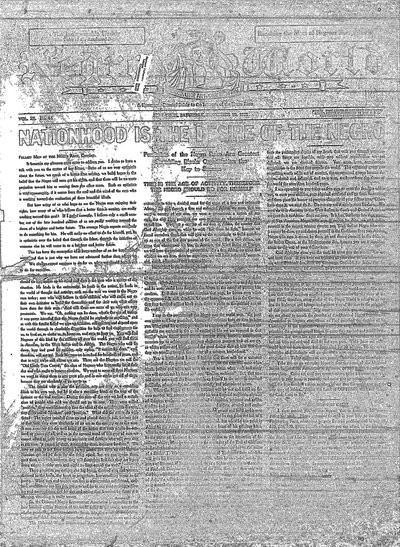 The Negro World, Nov 19, 1921