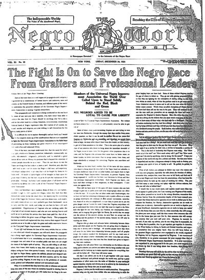 The Negro World, Dec 24, 1921