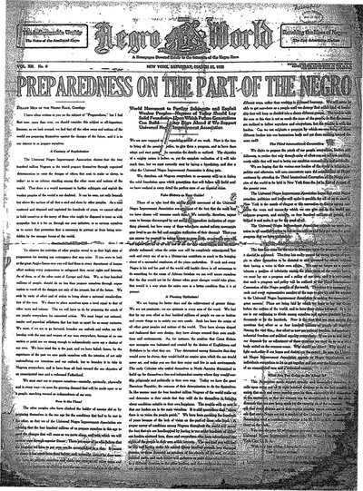 The Negro World, Mar 25, 1922