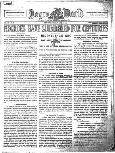 The Negro World, Apr 15, 1922