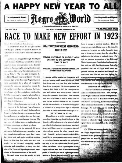 The Negro World, Dec 30, 1922