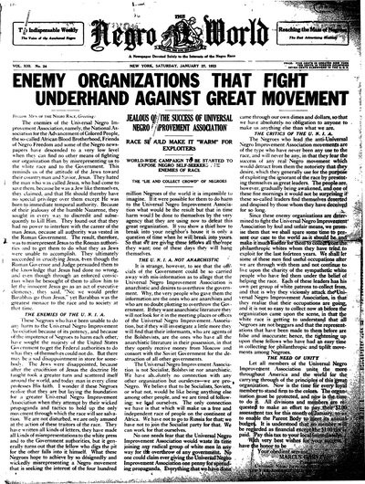The Negro World, Jan 27, 1923