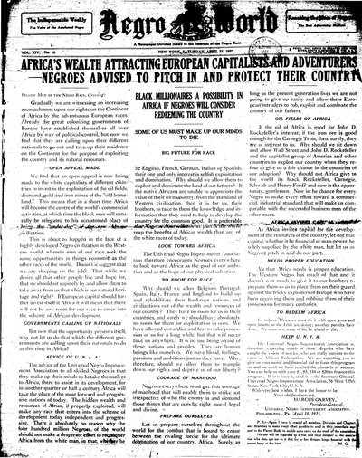 The Negro World, Apr 21, 1923