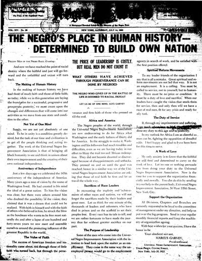The Negro World, Jul 14, 1923
