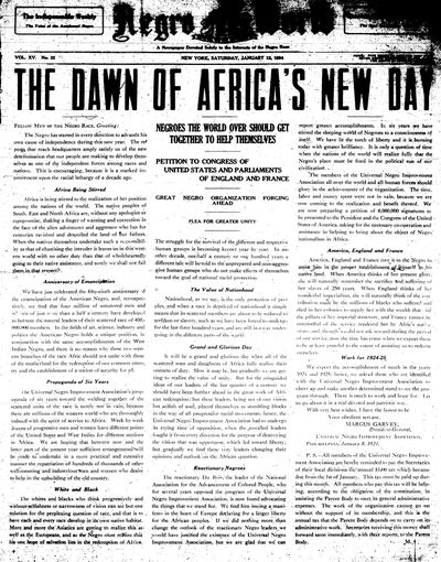 The Negro World, Jan 12, 1924