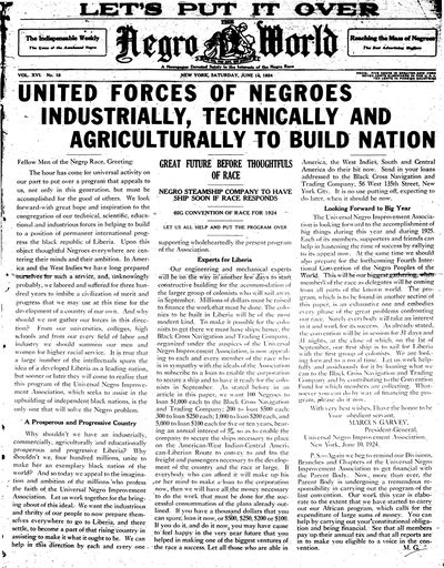 The Negro World, Jun 14, 1924