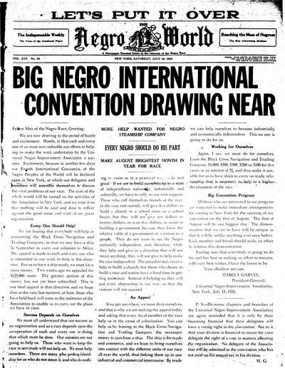 The Negro World, Jul 19, 1924