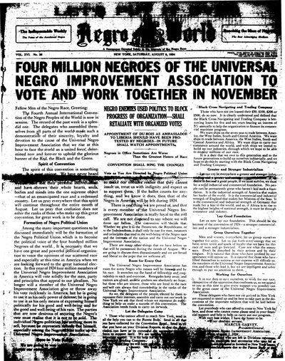 The Negro World, Aug 9, 1924