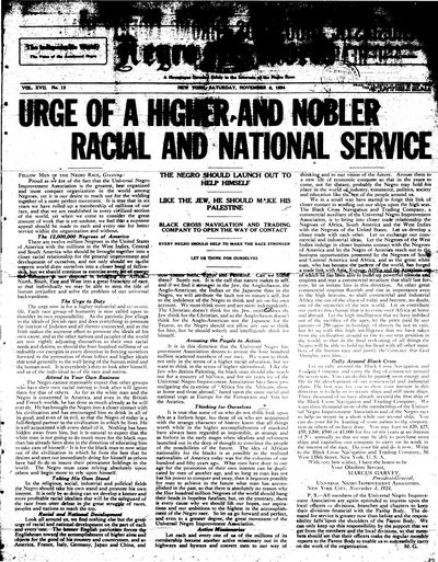 The Negro World, Nov 8, 1924
