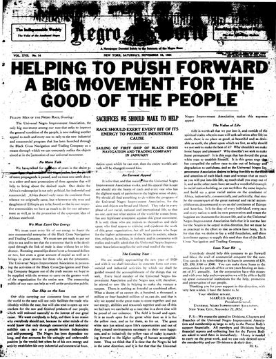 The Negro World, Nov 15, 1924