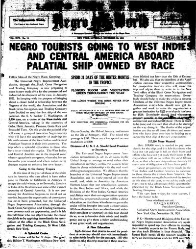 The Negro World, Nov 22, 1924
