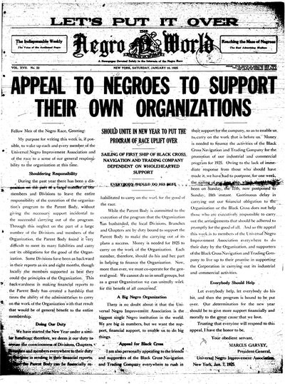 The Negro World, Jan 10, 1925