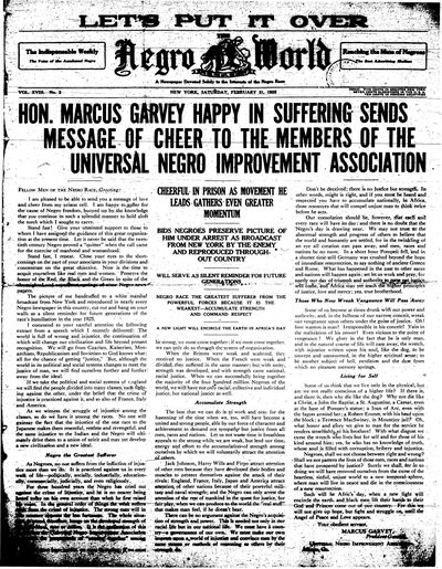 The Negro World, Feb 21, 1925