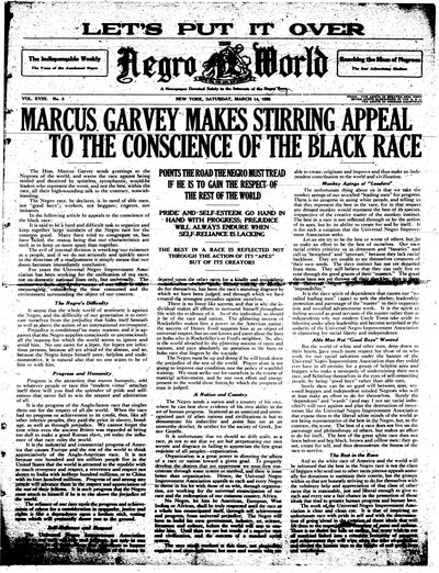 The Negro World, Mar 14, 1925